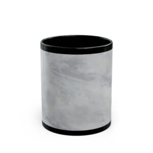 Marble-Inspired Black Mug - Ideal for Coffee Lovers, Office Gifts