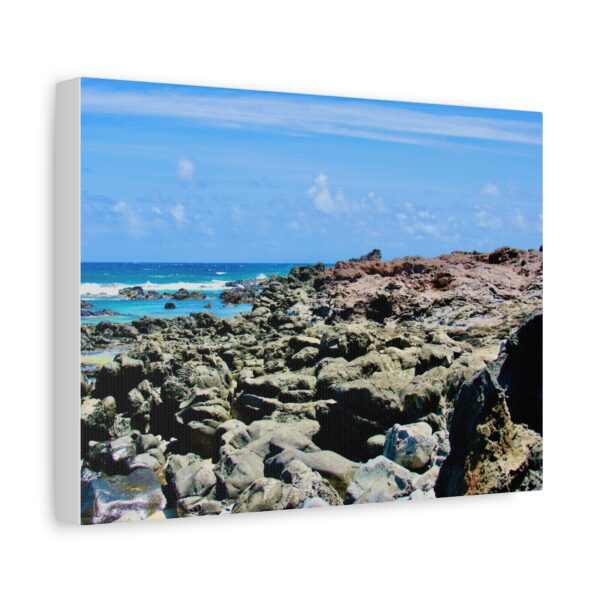 Stretched Canvas Print of Serene Coastal Landscape, Beach Wall Art, Nautical Home Décor, Ocean Lover Gift, Ocean Inspired Decoration - Image 3