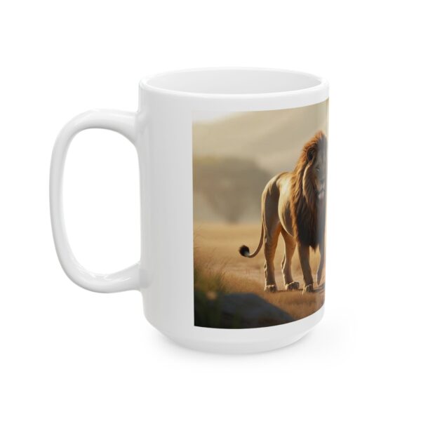 Mug - Christian Theme Lion Walking with Christ Ceramic Mug - Image 7