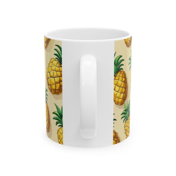 Pineapple Ceramic Mug, Tropical Fruit Design, Summer Coffee Cup, Beach Kitchen - Image 2