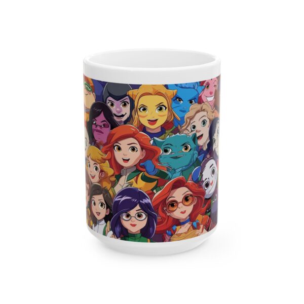 Cartoon Characters Ceramic Mug, Kids Coffee Cup, Funny Cartoon Coffee Mug, Cute - Image 5