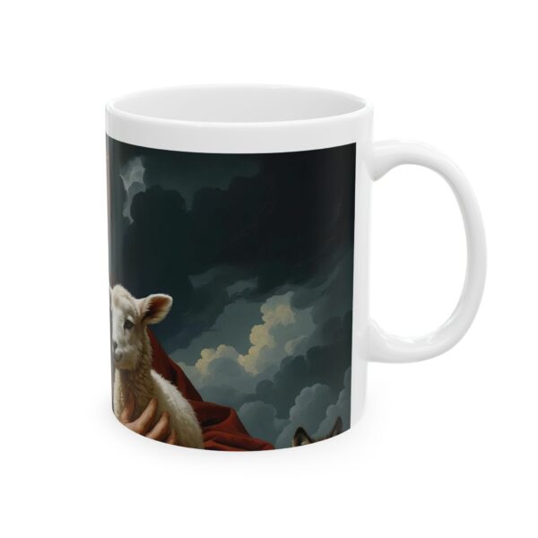 Religious Mug - Jesus With Lamb Statue - Image 4