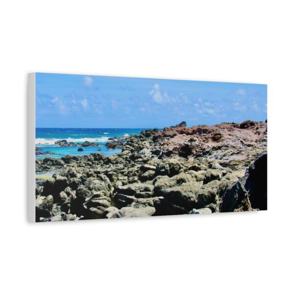Stretched Canvas Print of Serene Coastal Landscape, Beach Wall Art, Nautical Home Décor, Ocean Lover Gift, Ocean Inspired Decoration - Image 9