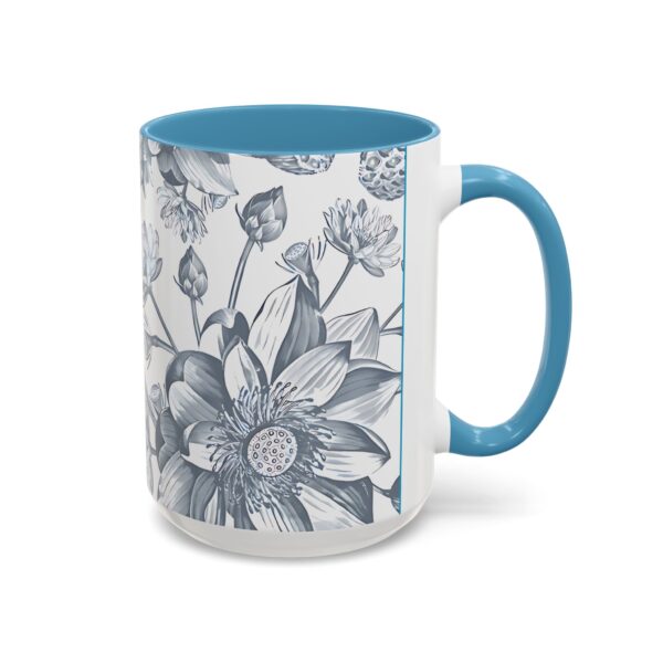 Floral Accent Coffee Mug - Elegant Cup for Home Decor, Gift for Garden Lovers - Image 14