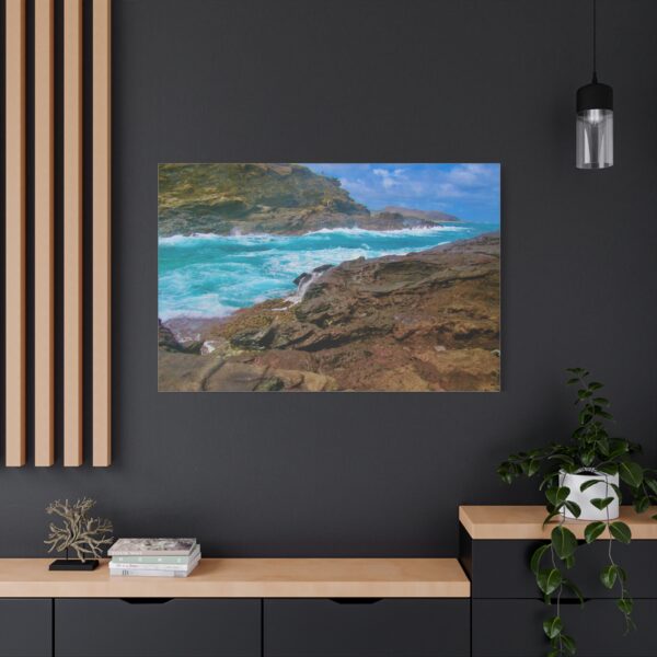 Coastal Serenity Canvas Wall Art, Beach Decor, Ocean Landscape, Nautical Home Art, Living Room Decoration, Gift for Sea Lovers - Image 2