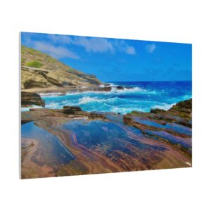 Ocean Vista Matte Canvas Art Print, Beach Decor, Coastal Wall Art, Seascape Canvas, Home Decoration, Nautical Gift