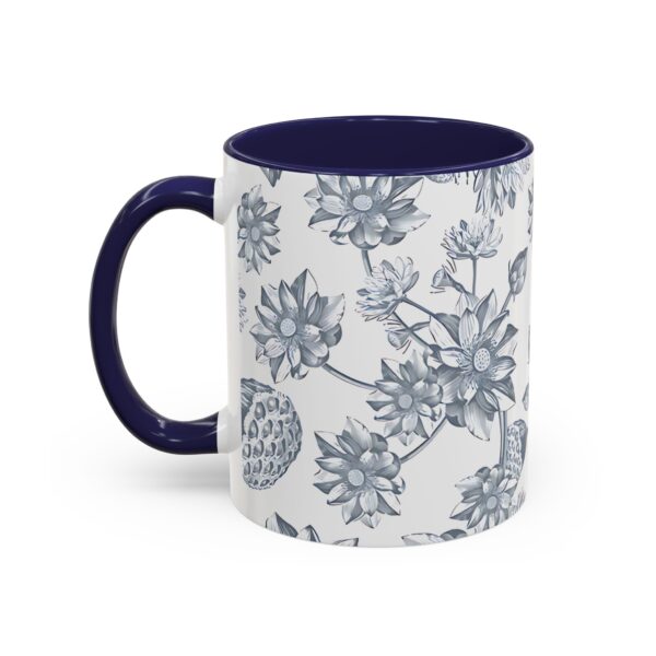 Floral Accent Coffee Mug - Elegant Cup for Home Decor, Gift for Garden Lovers - Image 3