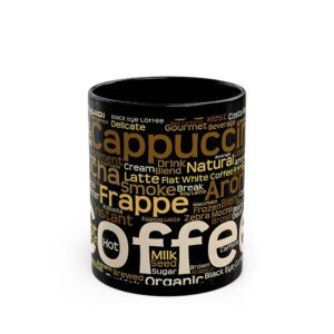 Coffee Lover's Black Mug | Great for Gifts, Home Decor, Office