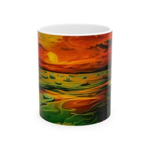 Mug - Sunset Inspired by Dali Ceramic Mug (11oz, 15oz)