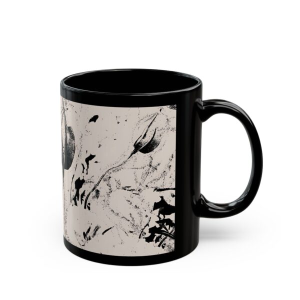 Artistic Black Mug - Unique Coffee Cup, Perfect Gift for Art Lovers, Home Decor - Image 2