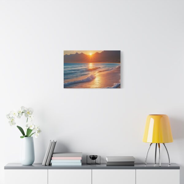 Canvas Wall Art - Serene Beach Sunset, Ocean Decor for Home, Nature Lovers Gift - Image 6
