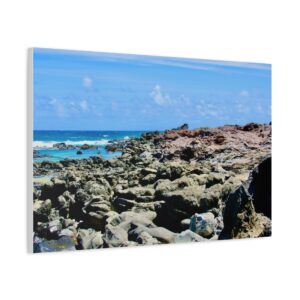 Stretched Canvas Print of Serene Coastal Landscape, Beach Wall Art, Nautical Home Décor, Ocean Lover Gift, Ocean Inspired Decoration
