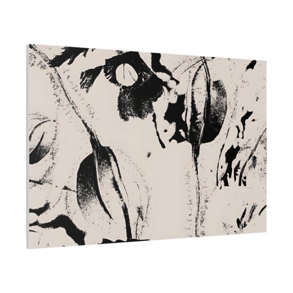Black and White Abstract Canvas Art Print, Minimalist Wall Decor, Modern Home Decoration, Stylish Gift for Art Lovers - Image 6