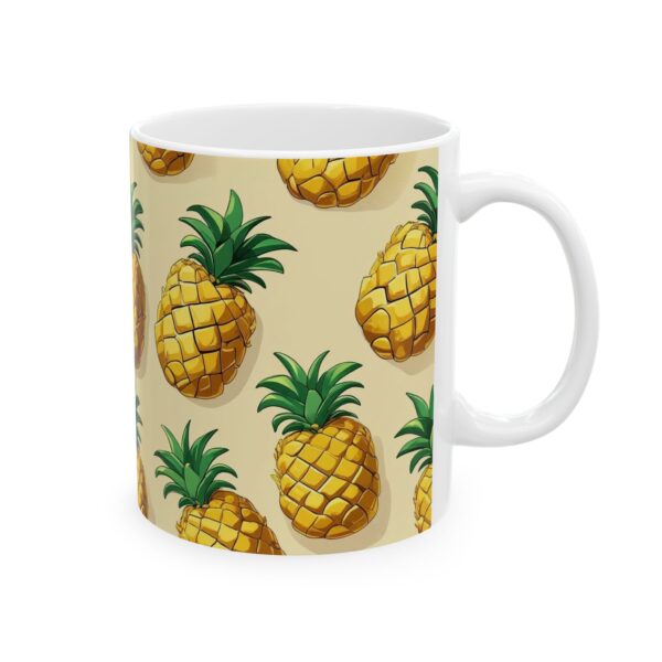 Pineapple Ceramic Mug, Tropical Fruit Design, Summer Coffee Cup, Beach Kitchen - Image 4