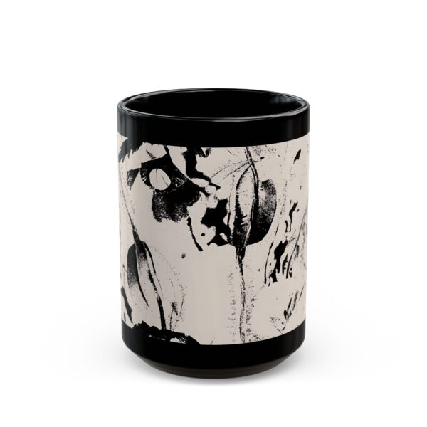 Artistic Black Mug - Unique Coffee Cup, Perfect Gift for Art Lovers, Home Decor - Image 5