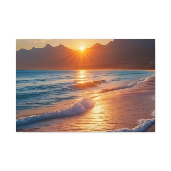 Canvas Wall Art - Serene Beach Sunset, Ocean Decor for Home, Nature Lovers Gift - Image 16