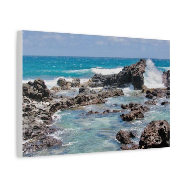 Ocean Wave Canvas Art | Stretched Wall Decor, Coastal Home Decor, Beach Wall Art, Nautical Gift, Seascape Print - Image 5