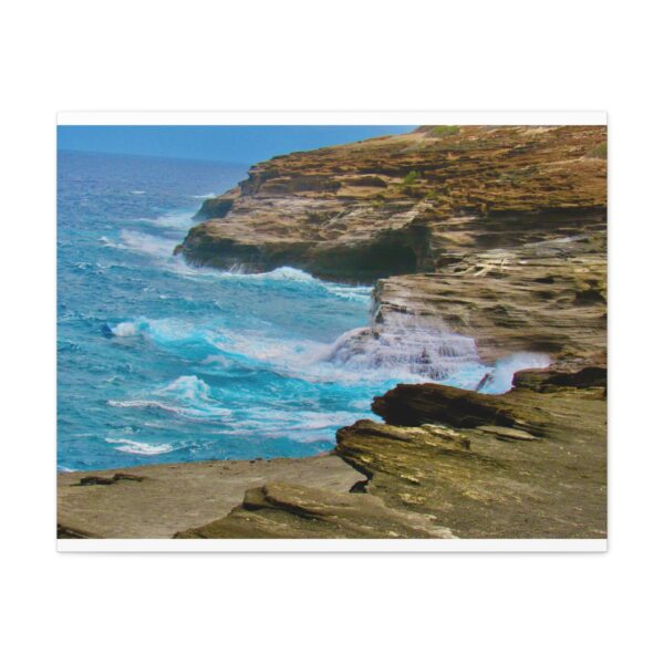Coastal Serenity Wall Art Canvas, Ocean Art, Home Decor, Beach-Themed Decoration, Seascape Canvas Print, Gift for Nature Lovers - Image 2