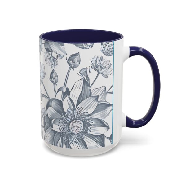 Floral Accent Coffee Mug - Elegant Cup for Home Decor, Gift for Garden Lovers - Image 6