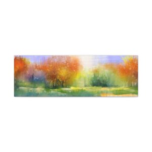 Vibrant Autumn Landscape Canvas Print, Modern Art Wall Decor, Nature Lover Gift, Home Aesthetic, Fall Vibes, Relaxing Artwork