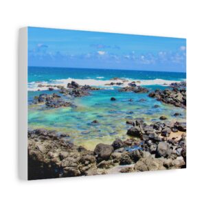 Coastal Canvas Print, Ocean Wall Art, Hawaii Beach Decor, Nautical Home Decoration, Gift for Sea Lovers