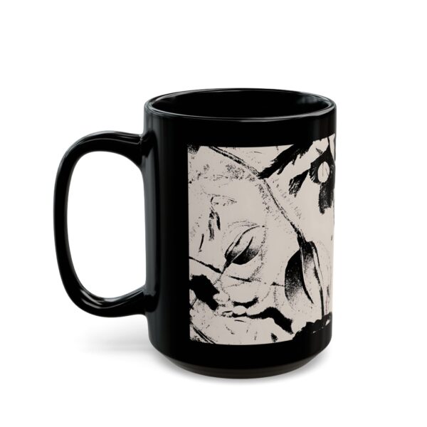 Artistic Black Mug - Unique Coffee Cup, Perfect Gift for Art Lovers, Home Decor - Image 7