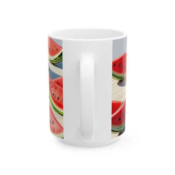 Watermelon Ceramic Mug, Fruit Coffee Cup, Summer Kitchen Decor, Tropical Tea - Image 6