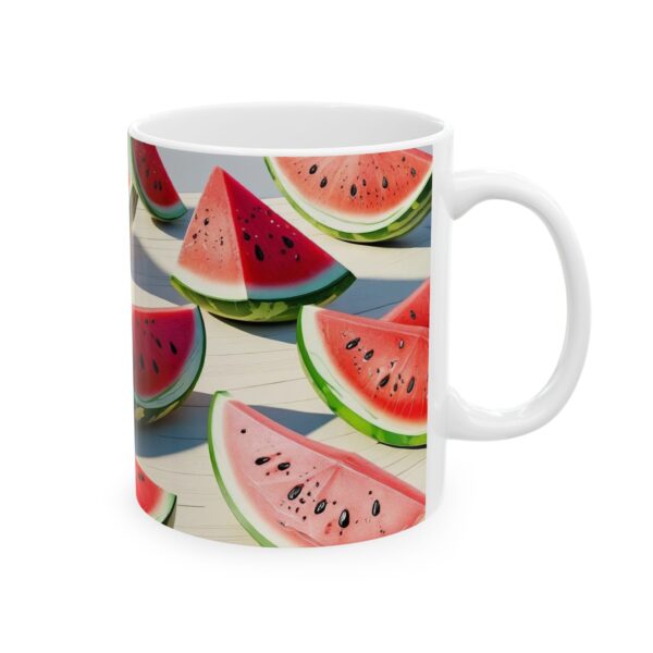 Watermelon Ceramic Mug, Fruit Coffee Cup, Summer Kitchen Decor, Tropical Tea - Image 4