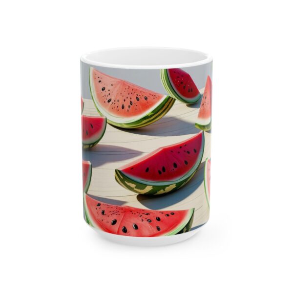 Watermelon Ceramic Mug, Fruit Coffee Cup, Summer Kitchen Decor, Tropical Tea - Image 5