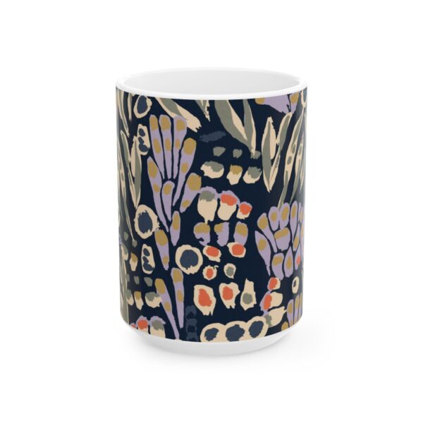 Floral Pattern Ceramic Mug - Cozy Drinkware for Tea and Coffee Lovers - Image 5