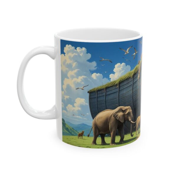 Ceramic Mug with Noah's Ark Design - Image 3